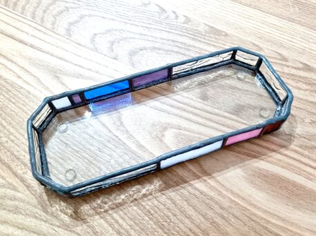 ステンドグラス　ペン皿（立体）